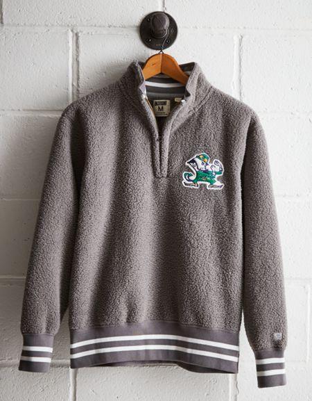 Tailgate Men's Notre Dame Sherpa Fleece Half-zip