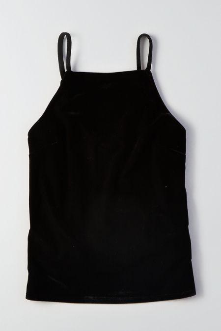 American Eagle Outfitters Don't Ask Why Sleeveless Velvet Top