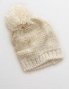 Aerie Pom-tastic Glitter Beanie