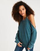 American Eagle Outfitters Ae Cold Shoulder Sweatshirt