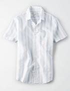 American Eagle Outfitters Ae Linen Button-down Shirt