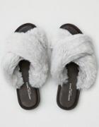 American Eagle Outfitters Ae X-band Faux Fur Sandal