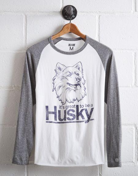 Tailgate Men's Uconn Huskies Baseball Shirt