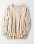 American Eagle Outfitters Ae Soft & Sexy Plush Drop-shoulder Sweatshirt