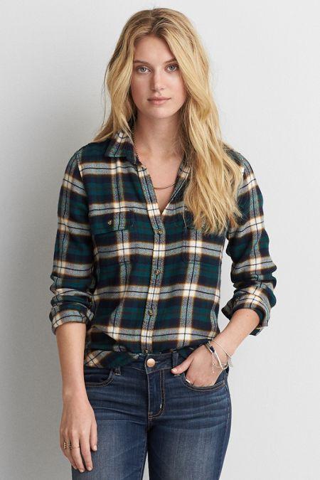 American Eagle Outfitters Ae Ahh-mazingly Soft Flannel Shirt Jacket