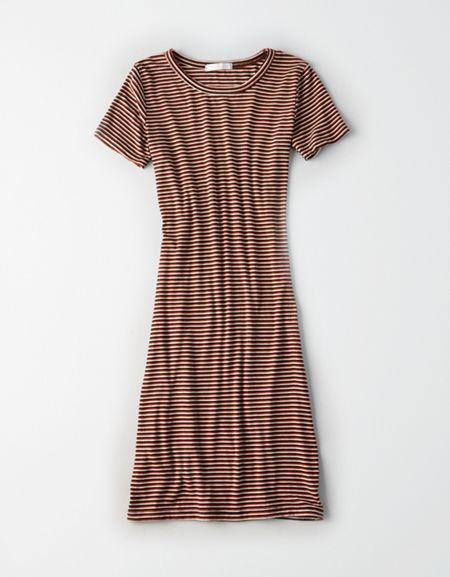 American Eagle Outfitters Don't Ask Why Ribbed T-shirt Dress