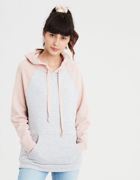 American Eagle Outfitters Ae Ahhmazingly Soft Colorblock Hoodie