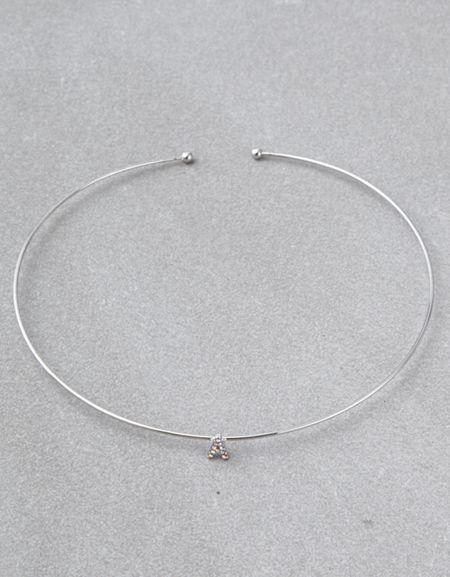 American Eagle Outfitters Ae Silver Initial Choker