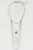 American Eagle Outfitters Ae Opal Stone Layered Necklace