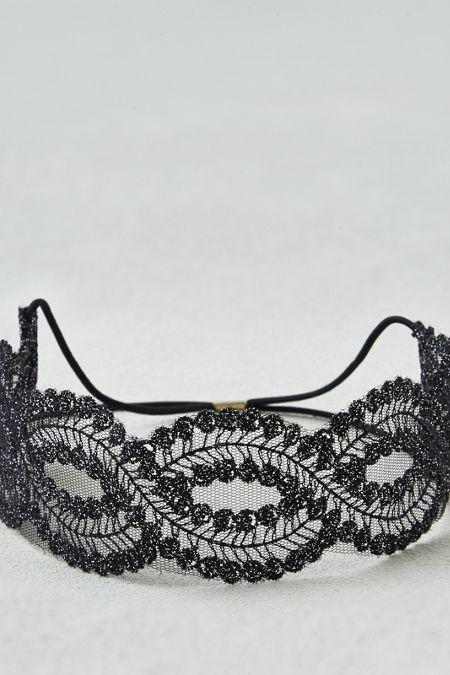 American Eagle Outfitters Ae Black Lace Headband