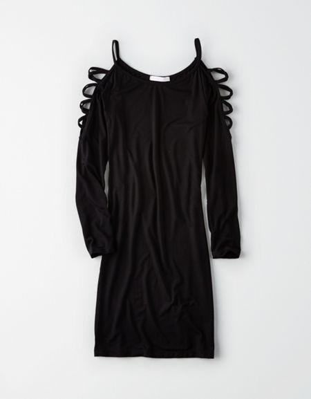 American Eagle Outfitters Don't Ask Why Ladder Shoulder Bodycon Dress
