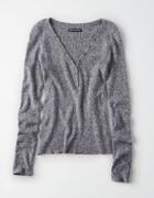 American Eagle Outfitters Ae Ribbed Snap Henley Pullover