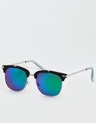 American Eagle Outfitters Black Top Bar Sunglasses