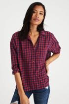 American Eagle Outfitters Ae Ahh-mazingly Soft Flannel Popover