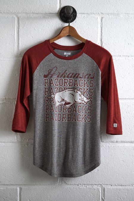 Tailgate Women's Arkansas Razorbacks Raglan