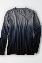 American Eagle Outfitters Ae Flex Dip Dye Long Sleeve T-shirt