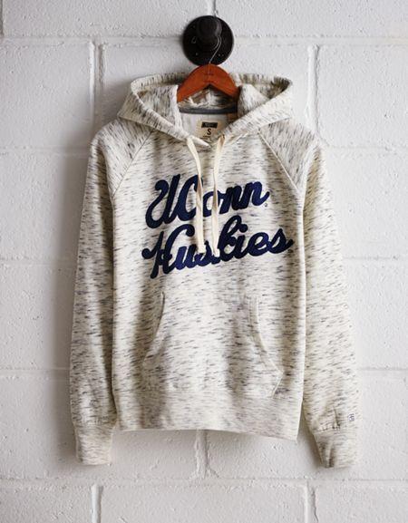 Tailgate Women's Uconn Space Dye Hoodie