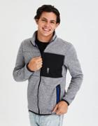 American Eagle Outfitters Ae Active Fleece Zip-up Sweater