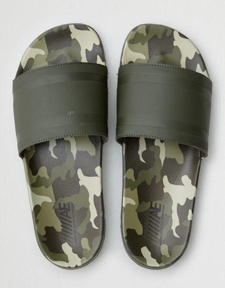 American Eagle Outfitters Ae Camo Slide Sandal