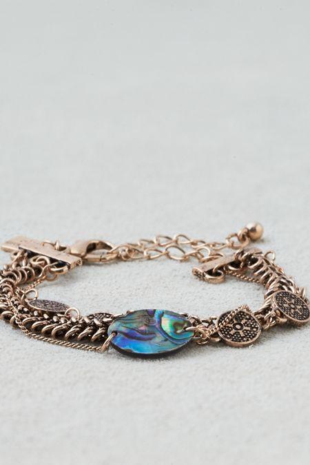 American Eagle Outfitters Ae Abalone Stone Gold Multi