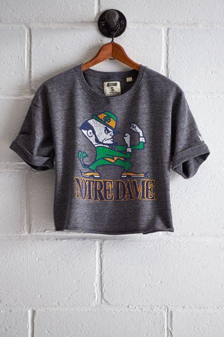 Tailgate Women's Notre Dame Cropped Sweatshirt