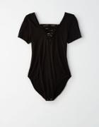 American Eagle Outfitters Ae Soft & Sexy Lace Up Bodysuit