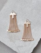 American Eagle Outfitters Ae Gold Metal Chain Duster Earrings