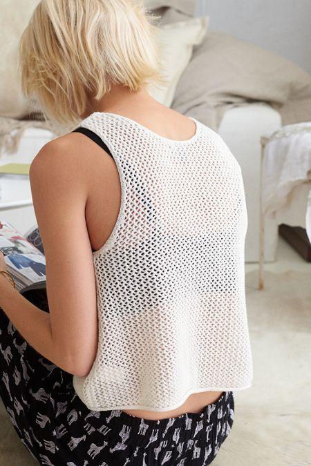 Aerie Cropped Mesh Tank