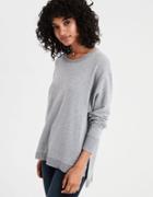 American Eagle Outfitters Ae Split Hem Drop Shoulder Sweatshirt