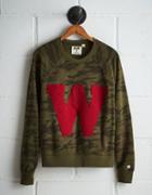 Tailgate Women's Wisconsin Camo Fleece Sweatshirt