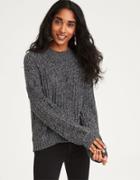 American Eagle Outfitters Ae Marled Mock Neck Pullover Sweater