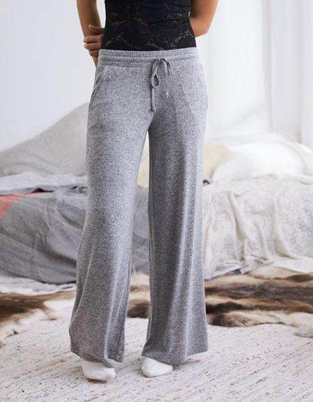 Aerie Plush Wide Leg Pant