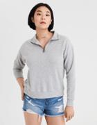 American Eagle Outfitters Ae Heather Quarter Zip Fleece
