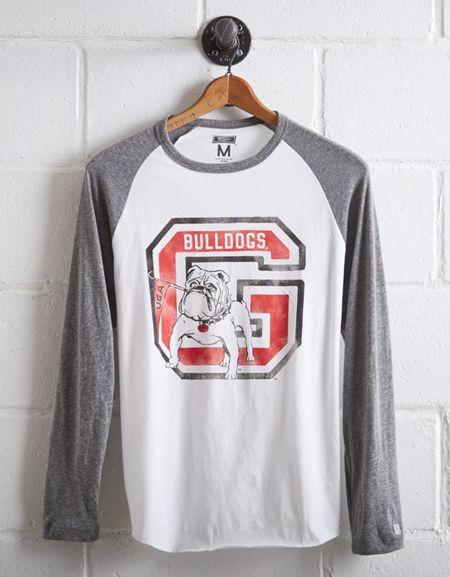 Tailgate Men's Georgia Bulldogs Baseball Shirt
