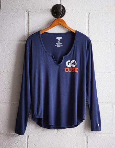 Tailgate Women's Syracuse Split Neck T-shirt