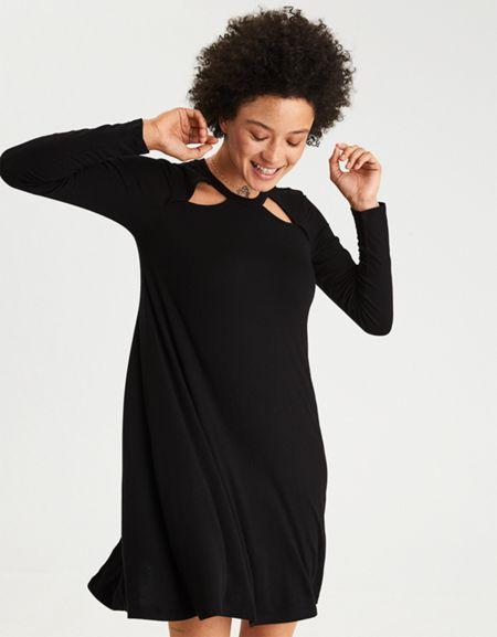 American Eagle Outfitters Ae Swingy Cutout Dress