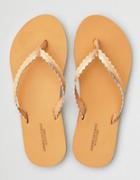 American Eagle Outfitters Ae Wavy Leather Flip Flop