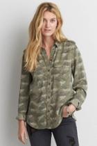 American Eagle Outfitters Ae Camouflage Utility Shirt