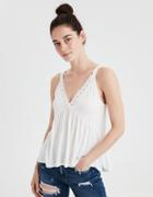 American Eagle Outfitters Ae Soft & Sexy Sueded Lace Top
