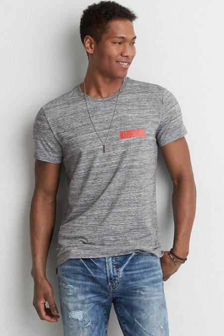American Eagle Outfitters Ae Flex Usa Graphic Tee