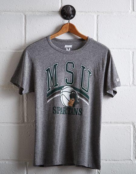 Tailgate Men's Msu Spartans Basketball T-shirt