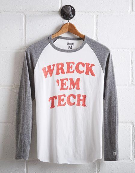 Tailgate Men's Texas Tech Baseball Shirt
