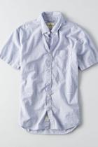 American Eagle Outfitters Ae Short Sleeve Stripe Poplin Shirt