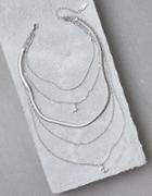 American Eagle Outfitters Ae Silver Layered Necklace