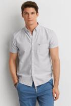 American Eagle Outfitters Ae Solid Short Sleeve Shirt
