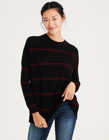 American Eagle Outfitters Ae Striped Pullover Sweater