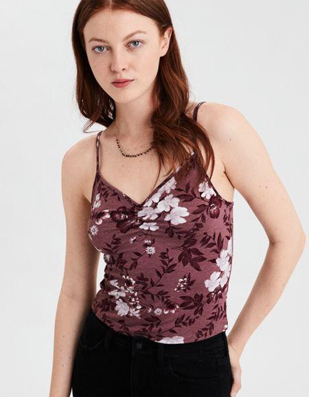 American Eagle Outfitters Ae Cinch Front Cami