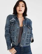 American Eagle Outfitters Ae Classic Patched Denim Jacket