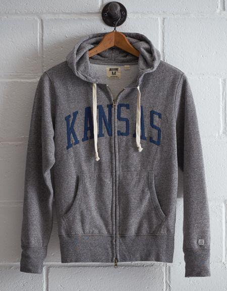 Tailgate Men's Kansas Zip Hoodie