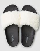 American Eagle Outfitters Ae Faux Sherpa Pool Slide
